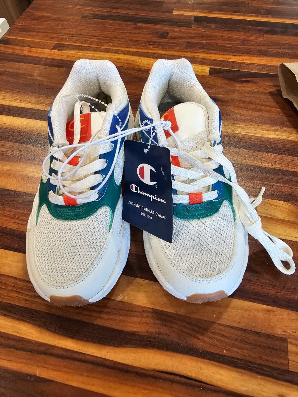 Champion Kinna Retro multi-colored sneakers kids size 1 NWT